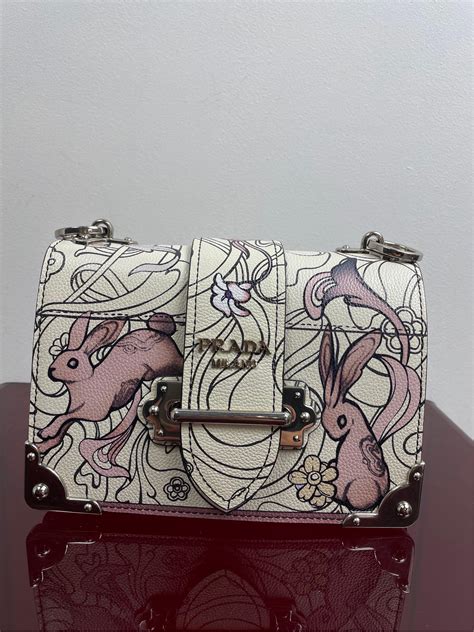 prada rabbit handbag|glace rabbit cahier bag.